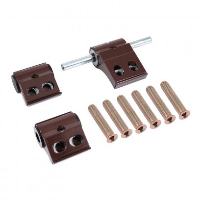 БУЛАТ ПН-153,5х96.8017 коричн.,1 подшип., 3-х секц. петля дверная для алюм. дверей,(U3-P1A)