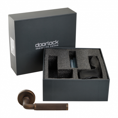 Ручка дверная DOORLOCK Oxford M046, темная бронза