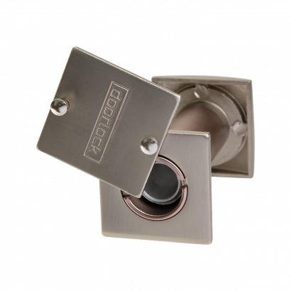Глазок DOORLOCK VA16S/50-85mm/180°,  квадратный, матовый никель