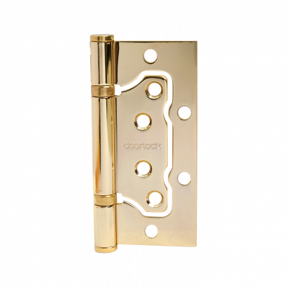 Петля карточная без врезки DOORLOCK H100/76/2BB PB полированная латунь, 100х76х2,5мм, 2 подшипника