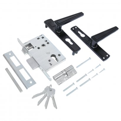 Птимаш ЗВ4-3.01 черный Замок врезной с/руч