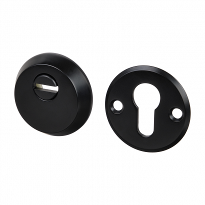 Броненакладка на цилиндровый механизм DOORLOCK DEF5512, декоративная, чёрная