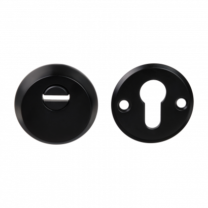 Броненакладка на цилиндровый механизм DOORLOCK DEF5512, декоративная, чёрная