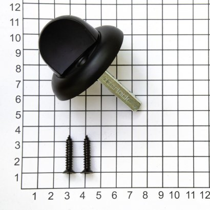 Поворотная кнопка DOORLOCK TK07, 8*8 мм, 45 мм, чёрная