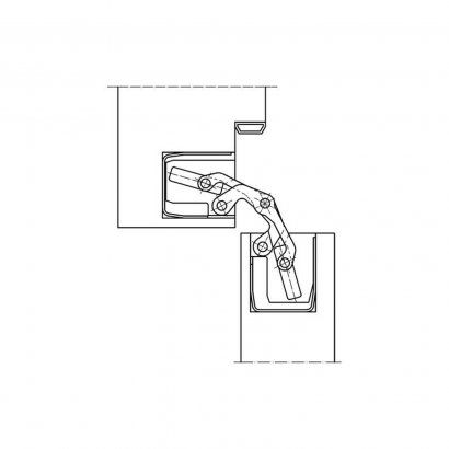 Дверная петля SIMONSWERK Tectus TE 340 3D скрытая, Matte Black RAL9005 SW 107 черная