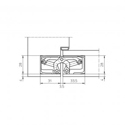 Дверная петля SIMONSWERK Tectus TE 340 3D скрытая, Matte Black RAL9005 SW 107 черная