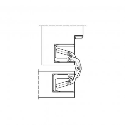 Дверная петля SIMONSWERK Tectus TE 340 3D скрытая, Matte Black RAL9005 SW 107 черная