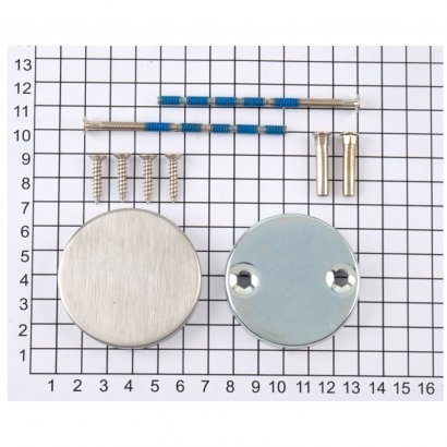 Розетка глухая DOORLOCK R55 UG Rt (нержавеющая сталь), 1 шт.