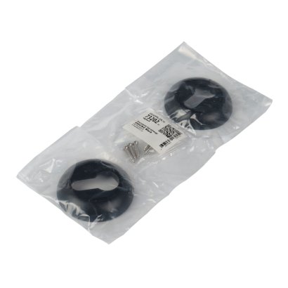 Ключевина под цилиндр DOORLOCK ES02/R/С Black черная, пара