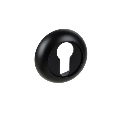 Ключевина под цилиндр DOORLOCK ES02/R/С Black черная, пара
