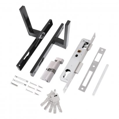 СТАНДАРТ 8520.02.9005 черный, ключ-вертушка  Замок врезной с/руч