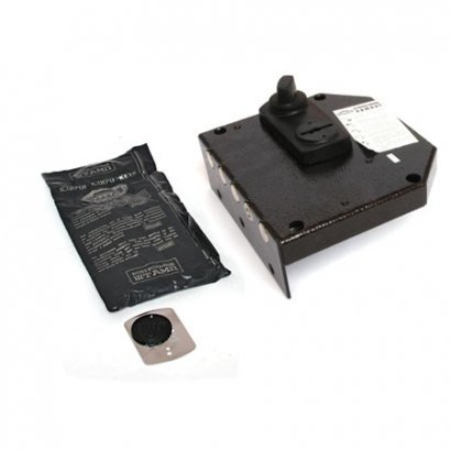 Замок накл. Базальт 1.05.61 МА никель, сувальдный, стержни 4шт Ф14мм, медный антик, задвижка