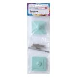 Сантехническая завертка к ручкам АЛЛЮР АРТ КОЛОР BK-S1 LB(C4220) аквамарин