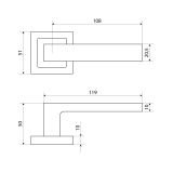 АЛЛЮР АРТ КОЛОР "VERA" (ВЕРА) LC (C29230) светло-коралловый Комплект ручек