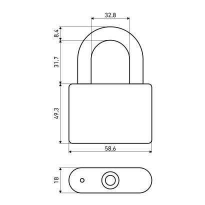 АЛЛЮР ВС1Ч-4506 d8мм 5кл. Замок навесной