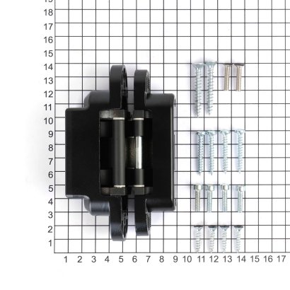 Дверная петля SIMONSWERK Tectus TE 311 3D скрытая, FVZ 40 Matte Black RAL9005 SW 107 черная
