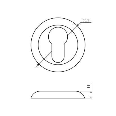 Накладка для ц/м АЛЛЮР АРТ ET-R1 W(32110) белый