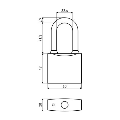 АЛЛЮР ВС1Ч-360Д дл.дужка d9мм 5кл. Замок навесной