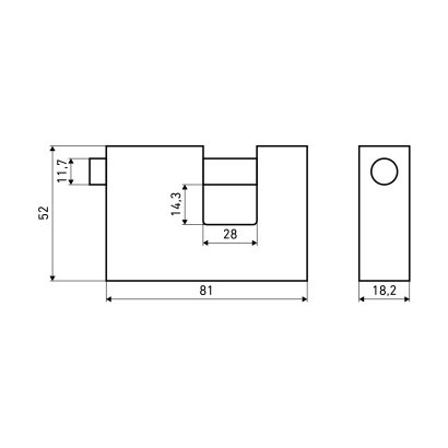 АЛЛЮР  ВС1Ч-780 d12мм Замок навесной