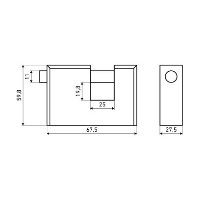 АЛЛЮР  ВС2-3-02С d11мм Замок навесной