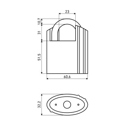 АЛЛЮР ВС2Ч-601 (HA-601) d11мм 4кл. Замок навесной