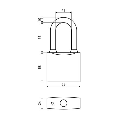 АЛЛЮР ВС1Ч-375Д дл.дужка d10мм 5кл. Замок навесной