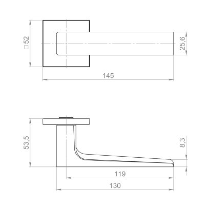 Ручка раздельная K.ZL52.BASIC BL-24 черный