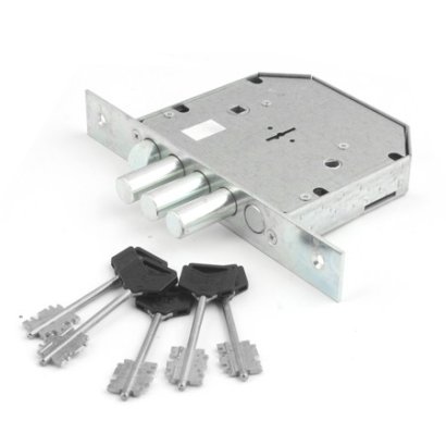 Замок врез. RеХ. 3.8 (аналог 1.06.40) сувальдный, 3 стержня ф18мм, задвижка, защёлка, лев.