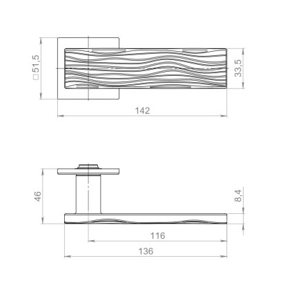 Ручка раздельная K.YM.MERENGA BL-26 черный
