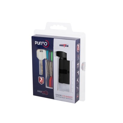 Цилиндровый механизм MaxPro7002Knob52mm(21+10+21) CP хром 7key с вертушкой 