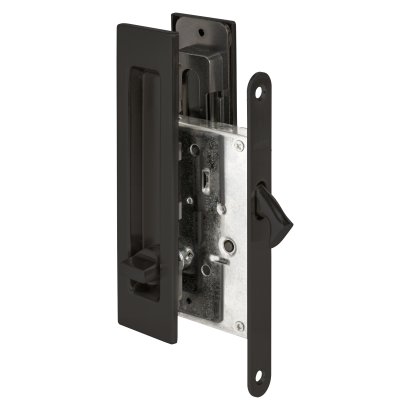 Защелка с ручками для раздвижных дверей SH.SLQ152.011 (Soft LINE SLQ-011) BL черный