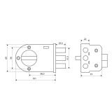 АЛЛЮР ЗН1.3 НТ Замок накладной