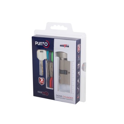 Цилиндровый механизм MaxPro7002Knob70mm(30+10+30) BL черный 7key с вертушкой