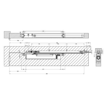 Дверной доводчик DOORLOCK DL705ITS 2-4 Серебристый