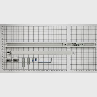 Скользящая тяга DOORLOCK для DL340S, DL345 серебристая с функцией Hold Open