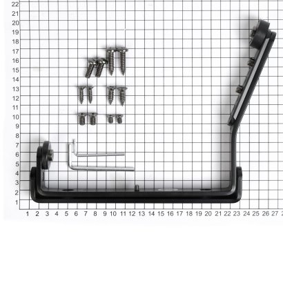 Координатор закрывания DOORLOCK SR-3, черный для 2-х створчатой двери