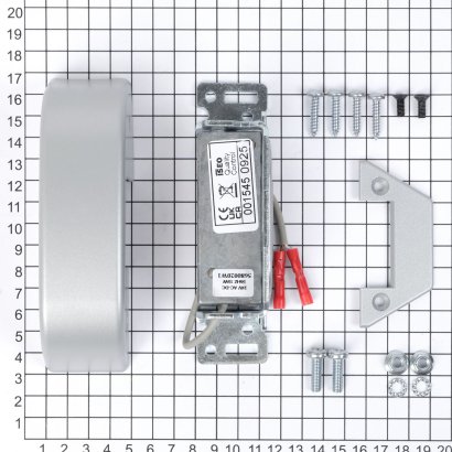 Защелка дверная электромеханическая для накладной антипаники DOORLOCK PD900, 24VDC серебристая