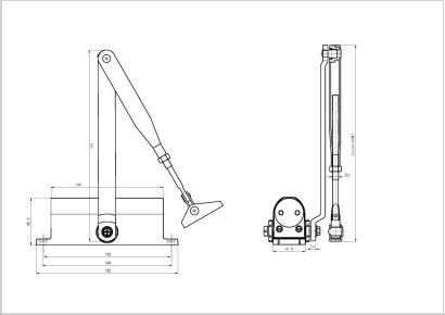 Доводчик DOORLOCK DL75 DA EN4/5 белый