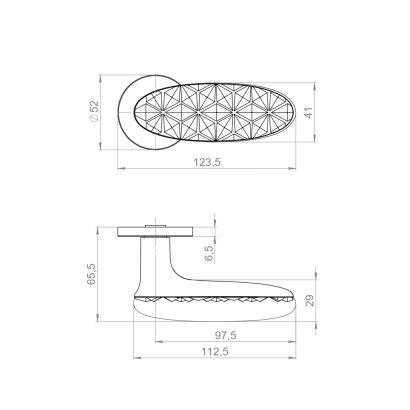 Ручка раздельная R.ART52.D.EXOTIC BL-26 черный