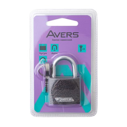 Замок навесной Avers PD-01-38-Blister