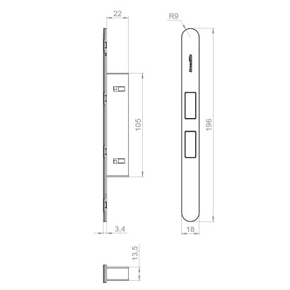 Магнитная защелка GRAVITY.PUSH G01.196.22.105  WH Белый