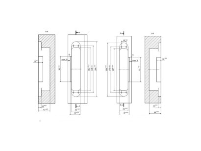 Петля скрытая универсальная CEMOM ESTETIC 130+8 3D 9005 черная