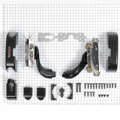 Механизм системы "антипаника"  DOORLOCK PD910FR-BAR PZ72мм, черный