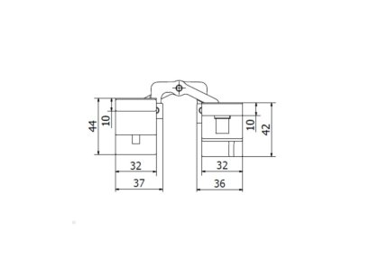 Петля скрытая универсальная CEMOM ESTETIC 130+8 3D 9005 черная