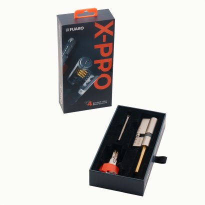 Цилиндровый механизм X-PRO5007 Tang w/k 100 (65+10+25) SN-3 мат.никель длин. шток без вертушки 5Key
