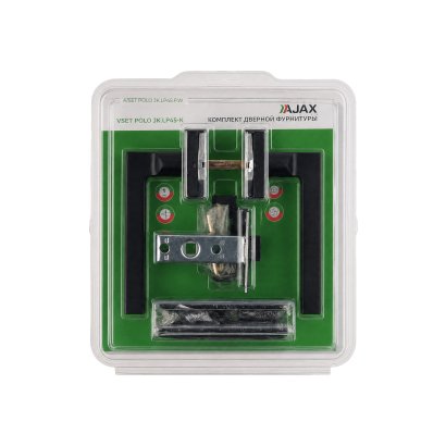 Комплект ручек с защелкой, петлями A/SET POLO JK.LP45.W BL-24 черный