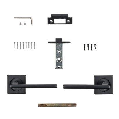 Комплект ручек с защелкой A/SET POLO JK.LP45 BL-24 черный