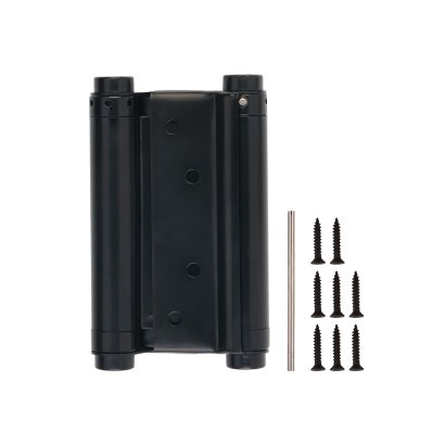 Пружинная двусторонняя (барная) петля DSH5 (125х86х1,5) INOX 201 BL черный (блистер)