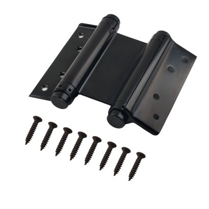 Пружинная двусторонняя (барная) петля DSH5 (125х86х1,5) INOX 201 BL черный (блистер)