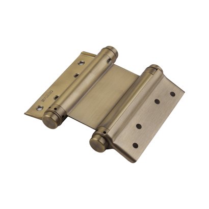 Пружинная двусторонняя (барная) петля DSH5 (125х86х1,5) INOX 201 AB бронза (блистер)